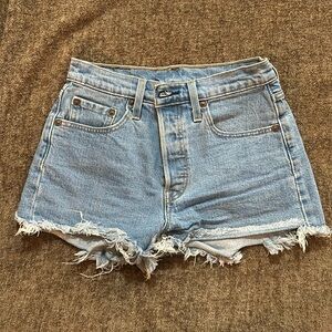 Blue Levi Shorts